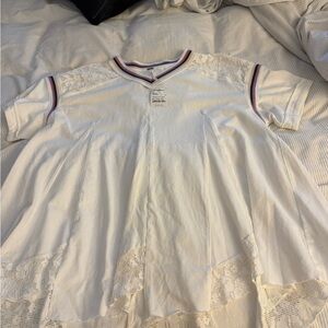 Free People White Tunic t-shirt